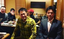 岡崎が元阪神タイガースの林威助選手の引退パーティーに出席