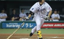 坂田遼(2017年)16打数で打率.438 HR2本 出塁率.526 長打率.813 OPS1.339