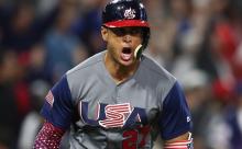 MLBでフェイスガード付きヘルメット流行りすぎだろ