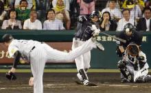 柳田悠岐、対阪神.156(45-7)