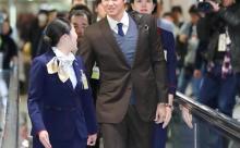 帰国した大谷翔平（193cm）の後ろにいるCAｗｗｗｗｗｗ