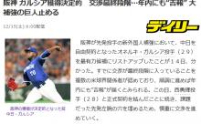 阪神ガルシアの球場別成績
