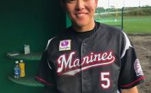 GIF画像　ロッテ安田、斗山ベアーズとの練習試合で4安打！