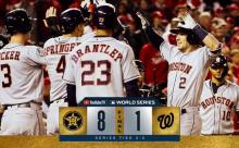 【MLB WS】アストロズが圧勝で2勝2敗のタイに　チリノス2戦連続弾＆ブレグマン満塁弾