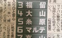 【阪神】関東の応援団が選んだ来季開幕スタメン