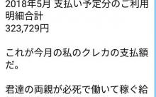 事務次官の息子「今月のクレカの支払い32万だったわｗ　庶民共はせいぜい必死こいて働いてくれ」