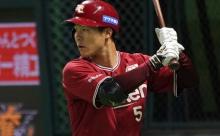 楽天茂木栄五郎(25) .282 13本 55点 .779