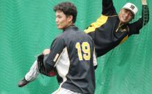 【悲報】阪神臨時投手コーチ山本昌、飽きて遊びだす