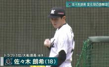 ロッテ佐々木朗希の今季公式戦登板なしが決定「下で調整を」監督