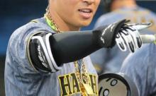 1位佐藤輝明　77試合112三振