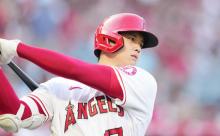 大谷翔平(打).259 9本 28打点 OPS.780/(投)38.1回 防2.82 3勝2敗 53奪三振