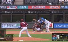 【速報】日ハム野村、内野ゴロの間に1点あげ同点追いつく