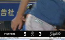 山口ピッチャー強襲タイムリーきたぁぁぁ！ロッテ1点返し2点差！