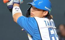 田宮裕涼 高卒６年目捕手が逆方向２安打に１盗塁で開幕スタメンへアピール