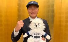 西武ドラ２渡部聖弥と仮契約「将来はトリプルスリー」