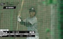 ロッテドラ1西川史礁、93スイングで柵越え13本