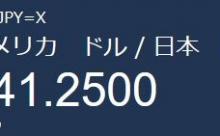 1ドル141円台