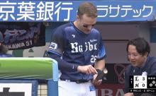 西武ネビン、魚雷バットで大当たり！