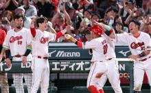 カープ森下、勝ち越し時の喜び方が可愛すぎるw w w