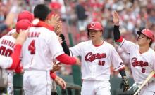 カープ大盛3号〝初球〟先頭打者ホームラン！キャリアハイ更新の一発で完全覚醒！！