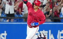 カープ林晃汰(ウHR王)、昇格後3安打2発4打点！｢気持ちの面で余裕が出た」