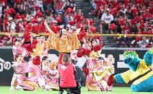 元カープ天谷『マツケンサンバ』披露！ズムスタ初のLED照明演出が遂にお披露目