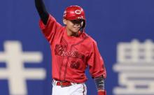 カープ前川誠太、2点タイムリー2塁打！プロ初スタメンで若鯉躍動！！