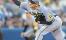 阪神４連勝でＭ１２　プロ初先発のルーキー・早川が初勝利、育成入団投手では球団初の快挙　大山が先制Ｖ打